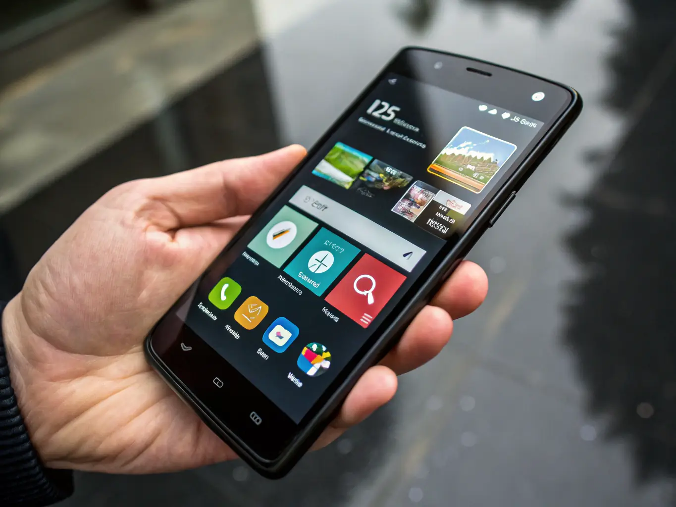 A website template loading quickly on a mobile device, highlighting the importance of fast loading speeds for SEO and user experience. The image focuses on mobile optimization.