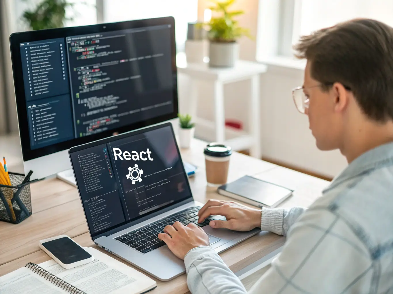 A website template with schema markup highlighted in the code, demonstrating how structured data can enhance search engine results. The image emphasizes the importance of schema markup for SEO.